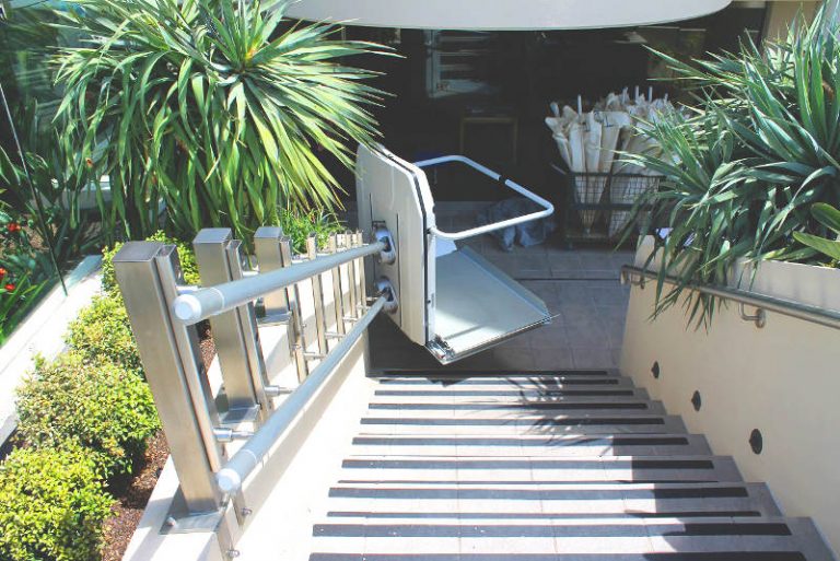 Curved Platform Stair Lift Brisbane & Queensland AXIS Lifts
